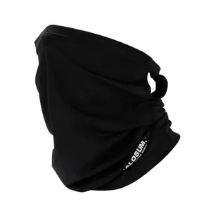 Schwarze Ohr-Hänge-Sonnenschutz-Gesichtsmaske atmungsaktive Eisseide Nackengamasche für Outdoor.