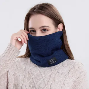 Winter Strick Halswärmer Für Herren Damen Outdoor Winddicht Radfahren Fleece Schal Weich Warm Modisch Einfarbig Halsschutz
