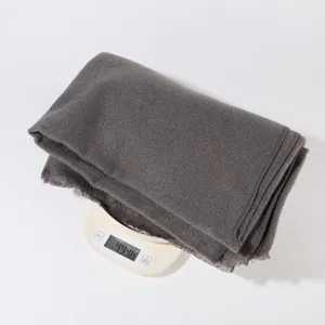 Dark grey winter knitted scarf warm solid color fashion shawl cozy winter accessory