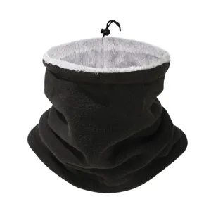 Tour de Cou Chaud en Polaire pour Homme Hiver Couleur Unie Épaissi Thermique Protège-Cou Extérieur Cyclisme Coupe-Vent Écharpe