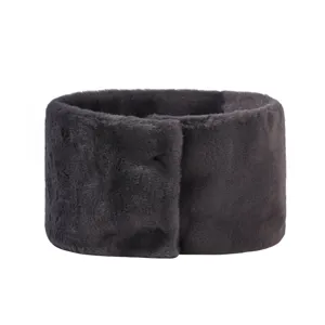 Faux rabbit fur neck warmer for autumn and winter, soft warm winter plush collar scarf.