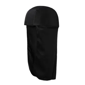 Schwarzer Sommer Outdoor Sport langer Schwanz Sonnenschutz Radfahren Angeln Hut atmungsaktiv