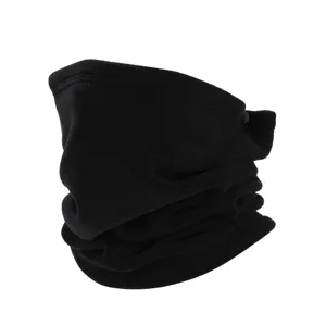Cuello termico polar negro calentador de cuello de invierno cortavientos para ciclismo