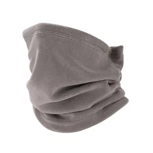 Calentador de Cuello de Forro Polar de Invierno Color Sólido Bufanda Térmica Espesa Suave Mascarilla Antifrío Unisex
