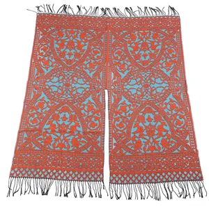 Ethische Fransen Schal Cape für Damen, warme Kunstkashmir Winter Schal Mode Reise Alltag.