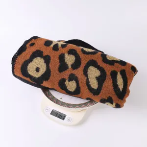 Chale imitation cachemire motif leopard echarpe ethnique chaude manteau femme mode cape