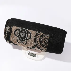 Warmer ethnischer Winterschal Decke Umhang Mode Cape für Damen reisen gemütliche Kleidung