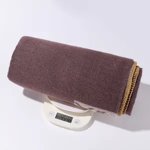 Winter women thick imitation cashmere shawl scarf, solid color cape with weight display.
