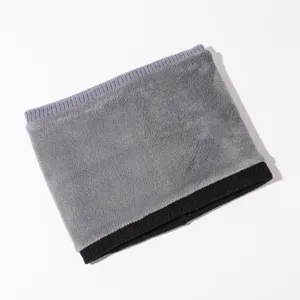 Kinder winter fleece nekwarmer zachte gebreide snood warme sjaal voor koude winterdagen