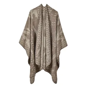 Damen Herbst Winter Imitation Kaschmir warmer Umhang Schal Mode Muster stylisch