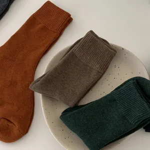 Chaussettes bouclettes d'hiver épaisses, détail style tricot doux et chaud au porter.