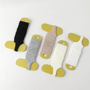 Spring thin knit ballet stirrup leg warmers solid color cozy long calf sleeves set