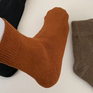 Chaussettes bouclettes épaisses d'hiver pour hommes, chaussettes thermiques côtelées.