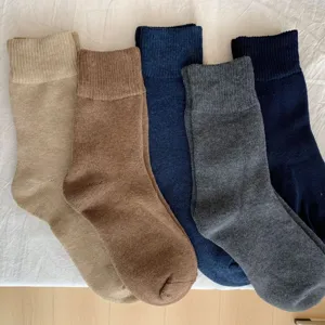 Chaussettes longues d'hiver en bouclette thermique épaissie pour hommes, confortables et chaudes.