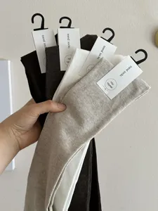 Premium solid color over-the-knee socks, super soft compact cotton, high elasticity, comfortable fit.