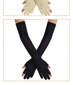 Summer UV protection sleeves and half-finger gloves for outdoor sports and driving.