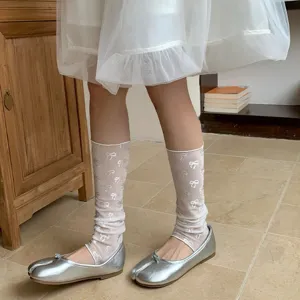 Zomer ballet stijl kant sokken Japanse ademende meisjes halve kuit slouch sokken wit