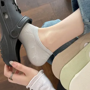 Women breathable mesh invisible socks, shallow low-cut short boat socks for spring summer.