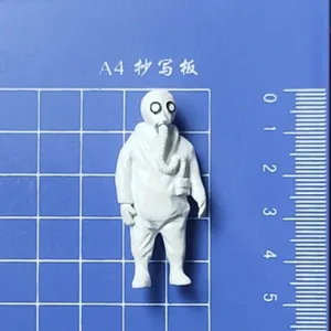 Miniatur Gasmaske Figur Harz Puppe Mikro Landschaft Gartenarbeit kreative Ornament Display