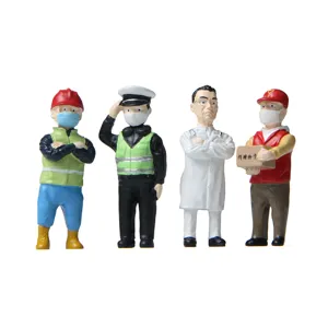 Miniaturen Set von Einsatzkräften Figuren, kreative Harz Mikro Landschaft Garten Deko.