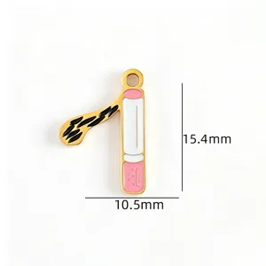 Stainless steel cigarette enamel pendant DIY charm necklace for jewelry making accessory