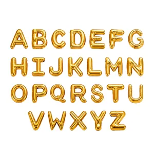 Trendsettende Bubbel Alfabet Initiaal Letter Hanger Titanium Staal Echt Goud Verguld 3D Puffy Ballon Naam Initiaal Bedels Knutselen Zubehör Handgemaakte DIY Hanger Sleutelhanger Componenten