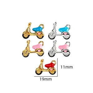 Süße Roller Emaillierte Metall Anhänger Charms für DIY Handgemachte Schmuck Halskette.