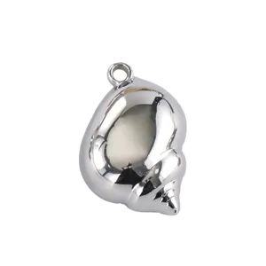 Pendentif coquillage en acier inoxydable argenté accessoire bijoux océan mer DIY