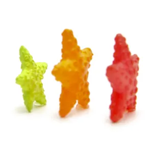 Miniatur Harz Seestern Figuren mit Saugnäpfen für DIY Mikro Landschaft Dekoration.
