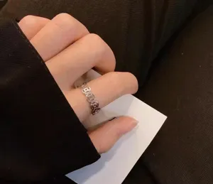 Vintage lucky coin stainless steel ring unique design retro couple finger jewelry item