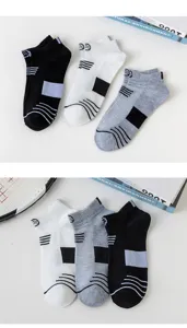 Herren Sport Kurzsocken atmungsaktive Mesh Sneakersocken für Laufen Fitness 3 Paar