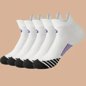 Breathable athletic running socks with tab heel protection, lightweight sports socks for men and women.