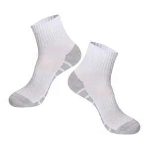Men's athletic mid-tube sport socks with cushioned towel sole for comfortable daily running workout.
