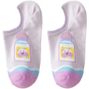 Summer thin women socks cute cow low cut invisible boat socks sweet cotton casual hosiery
