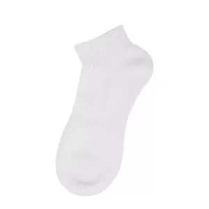 Men's White Honeycomb Breathable Athletic Ankle Socks Casual Cotton Solid Color Main