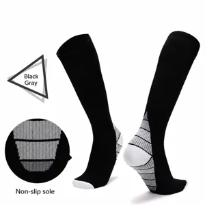 Unisex compressie sport hardloopsokken ademend lang basketbal voetbal atletische uitrusting