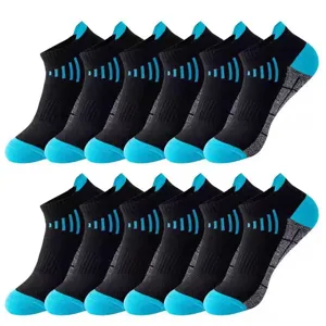 Atmungsaktive Sportsocken für Damen und Herren, kurze Laufschocks mit Netzdesign für Fitness.