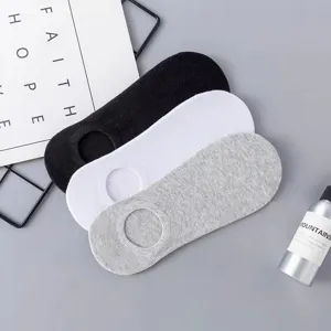 Comfortabele ademende katoenen onzichtbare sokken, basic design in meerdere kleuren dagelijks.
