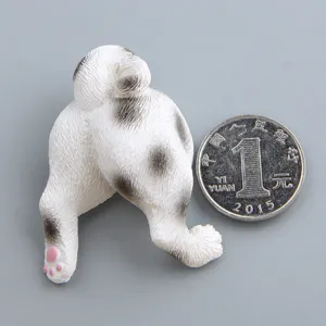 Süße 3D Welpe Po Harz Figur Kühlschrankmagnet DIY Handyhülle dekoratives Zubehör neu