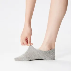 Fantasmini Invisibili Sottili Estivi da Donna Tinta Unita Traspiranti Low Cut Calzini Corti Casual Misto Cotone