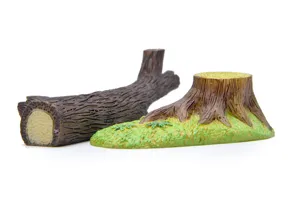 Miniature souche d'arbre en résine pour décoration de micro paysage de jardin et affichage