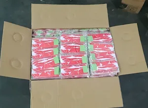 Chaussettes bateau femme imprimé poitrine de porc nouveauté emballage carton détail