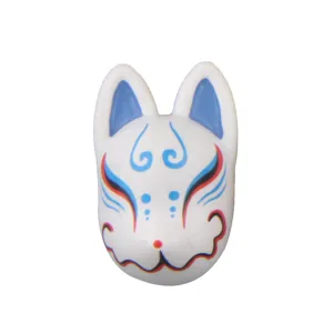 Japanese kitsune fox mask resin fridge magnet 3d cute traditional decal phone case decor item