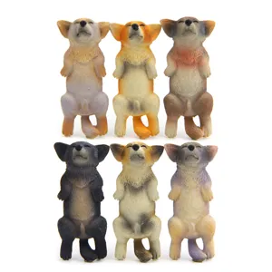Süße schlafende Shiba Inu Harz Figuren Set, kreativer Kühlschrankmagnet und Handyhülle.