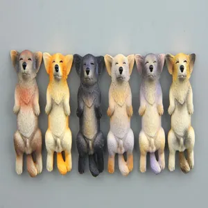 Süße schlafende Hunde Kühlschrankmagnete Harz Figuren für Handyhülle DIY Zubehör