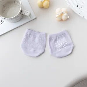 Damen Sommer dünne Netz halbe Socken atmungsaktiv Vorfuß unsichtbare Socken helllila