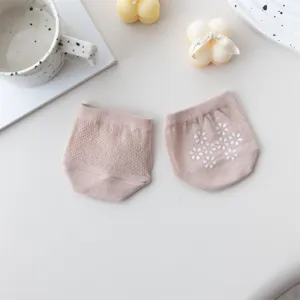 Atmungsaktive Sommer Damen Netz Halbsocken, rutschfeste Vorfuß Unsichtbare Socken Detail.
