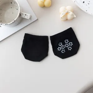 Damen Baumwoll Halbsocken Sommer dünne Vorfuss unsichtbare Socken rutschfest 1 Paar
