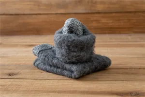 Herren dicke Winter Thermo Wolle Socken dunkelgrau kuschelig Schnee Stiefel Frottee
