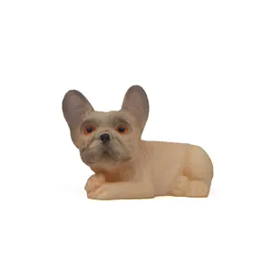 Mini statuetta bulldog francese decorazione auto cruscotto simpatico animale resina